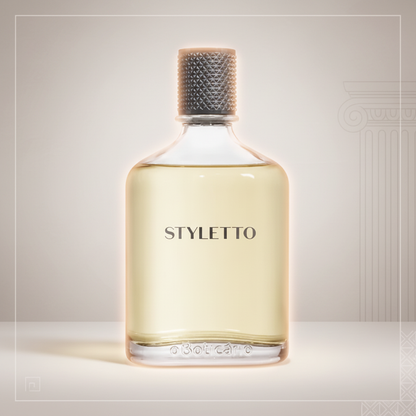 Perfume Styletto com efeito brilho elegante sofisticado