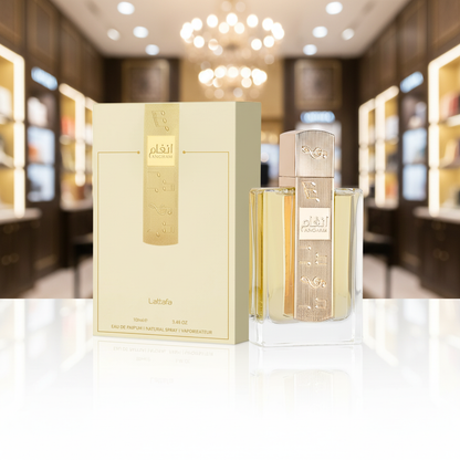Lattafa Angham Eau de Parfum 100ml - bokeh dourado perfumaria