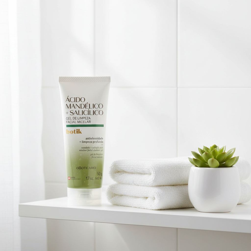 Gel de Limpeza Facial Micelar Botik 50g - prateleira banheiro rotina skincare