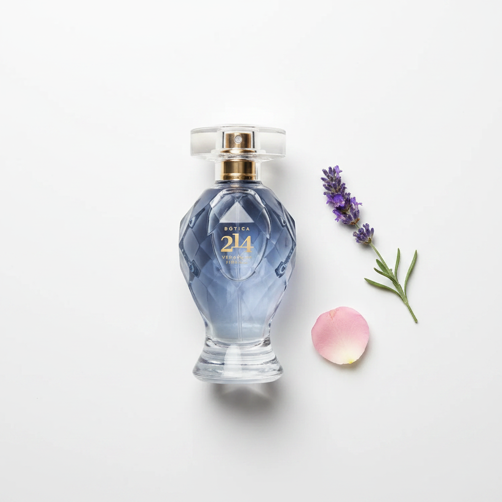 Botica 214 Verano en Firenze EDP feminino 75ml - flat lay lavanda e rosa