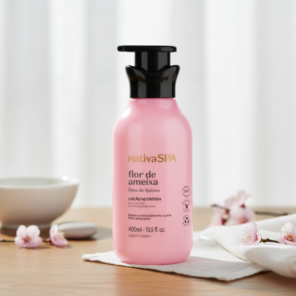 Loção Hidratante Nativa Spa Flor de Ameixa - Ambiente elegante