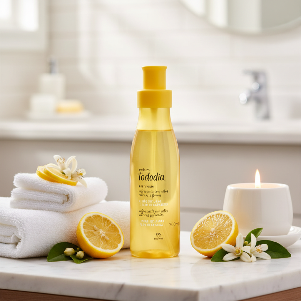Body Splash Tododia Limão Siciliano e Flor de Laranjeira - spa elegante