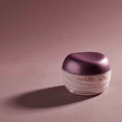 Love Lily com luz lateral e sombra em malva