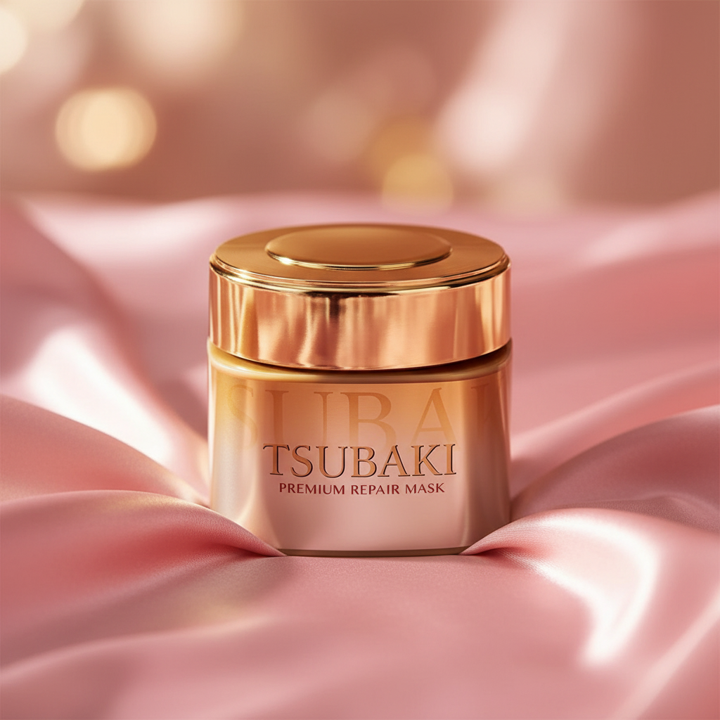 TSUBAKI Premium Repair Mask close-up satin rose