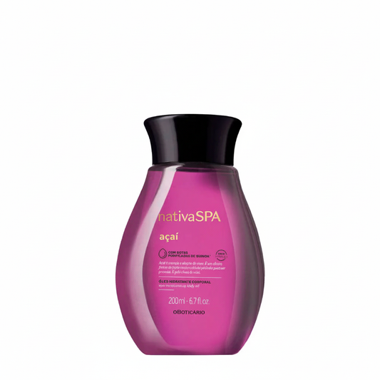 Óleo Hidratante Nativa SPA Açaí 200ml - fundo branco