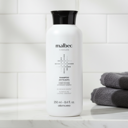 Shampoo Malbec Club Anticaspa 250ml - marmore
