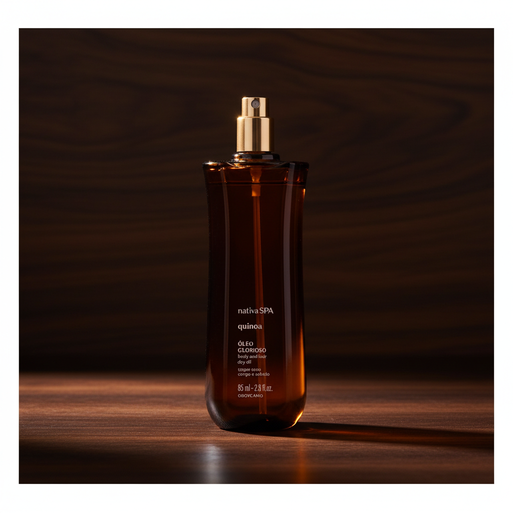 Óleo Multifuncional Glorioso Nativa SPA Quinoa 85ml - madeira escura