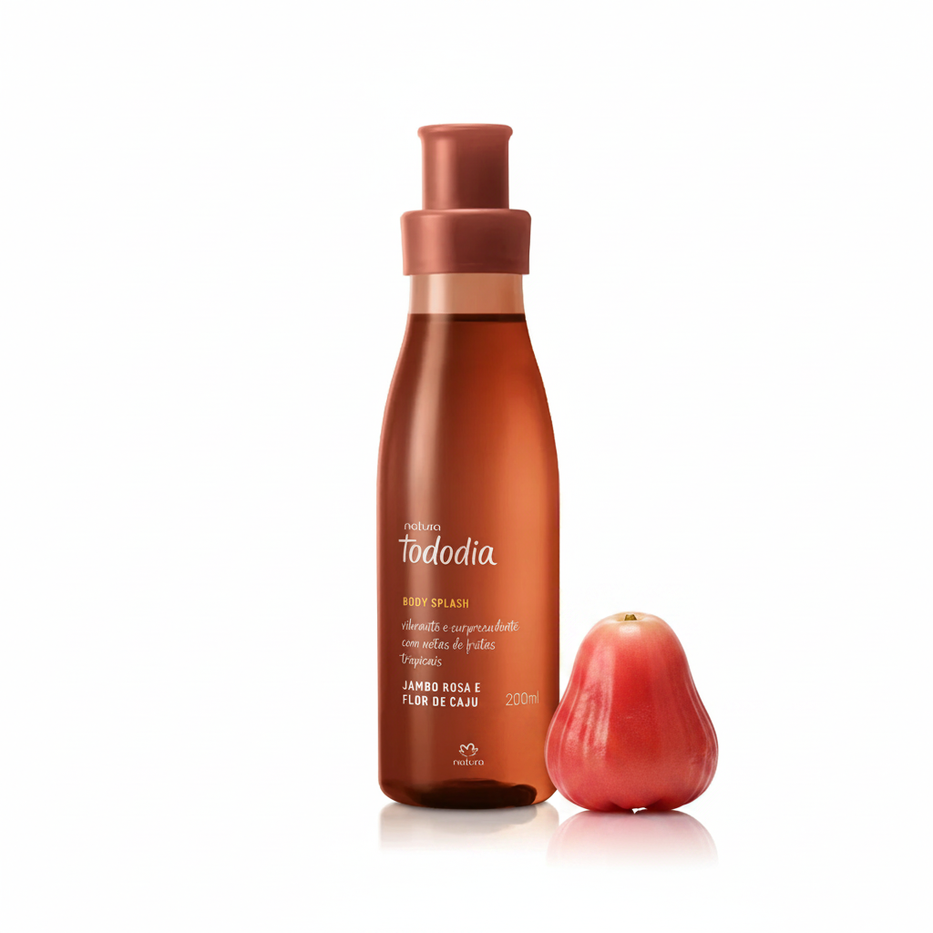 Body Splash Tododia Jambo Rosa e Flor de Caju - com jambo rosa