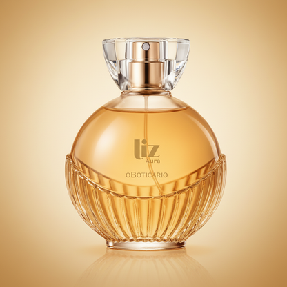 Liz Aura fundo degrâde dourado âmbar