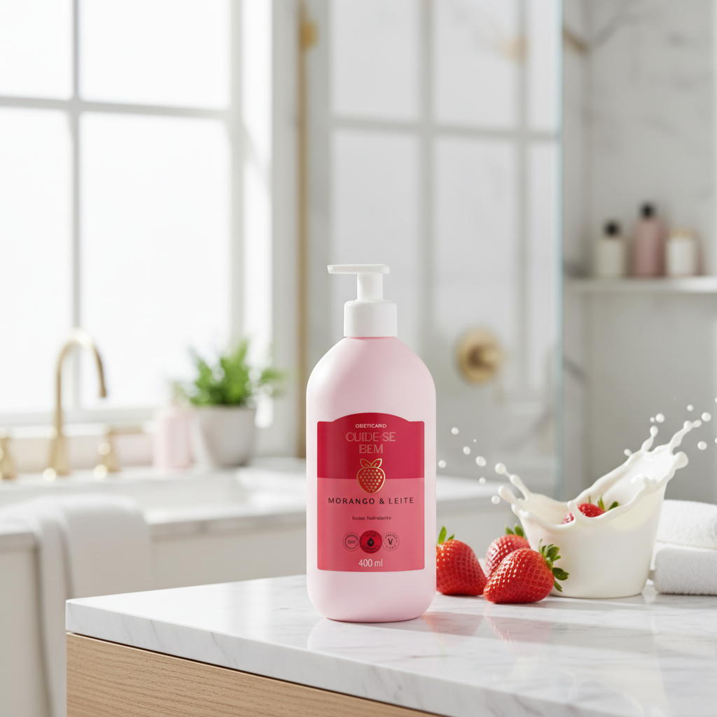 Lotion Hydratante Cuide-se Bem Fraise et Lait - Ambiente Spa