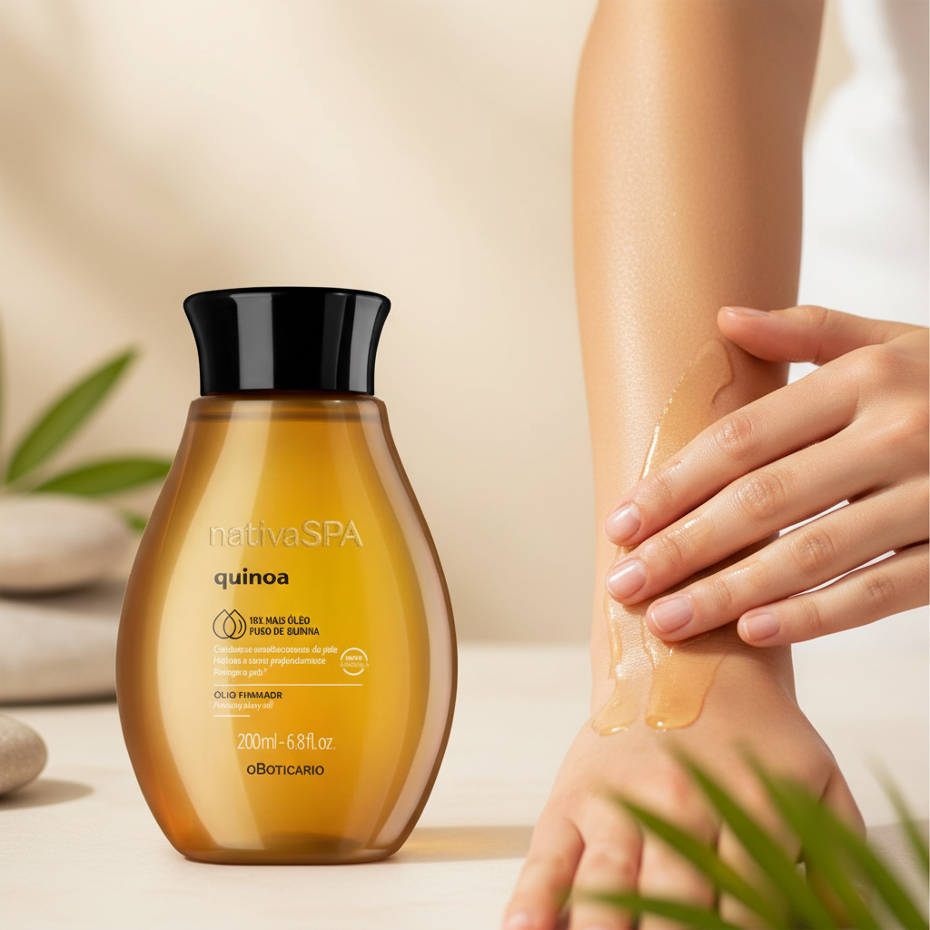 Óleo Exótico Hidratante Nativa Spa Quinoa - Aplicação