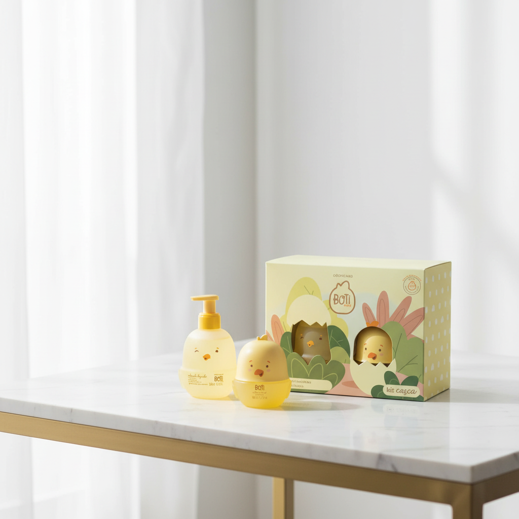 Coffret Boti Baby - Mármore Branco Minimalista