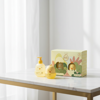 Coffret Boti Baby - Mármore Branco Minimalista