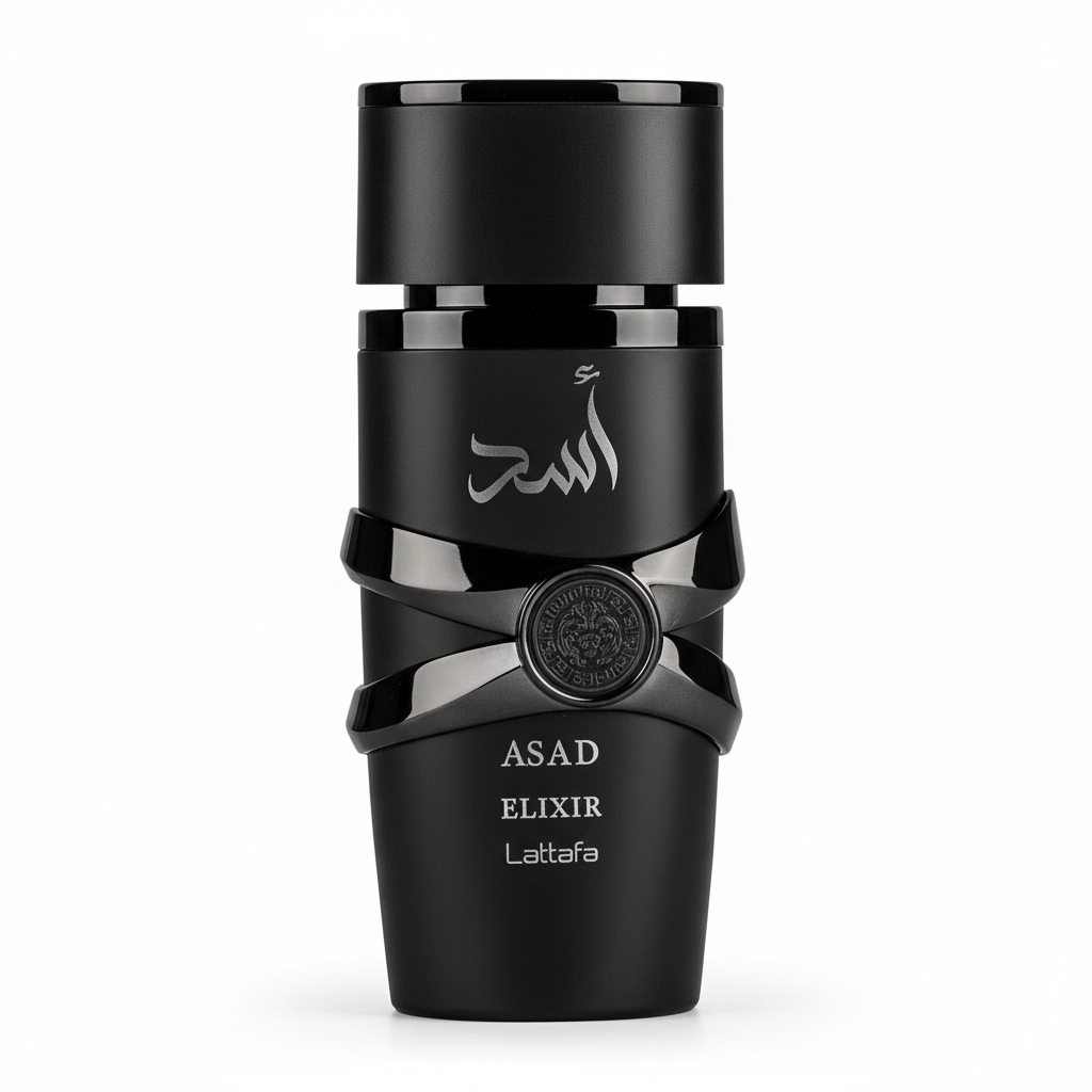 Lattafa Asad Elixir Eau de Parfum 100ml fundo branco