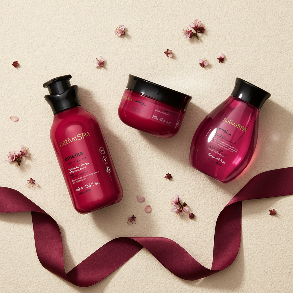 Coffret Nativa SPA Ameixa - ângulo 45 graus