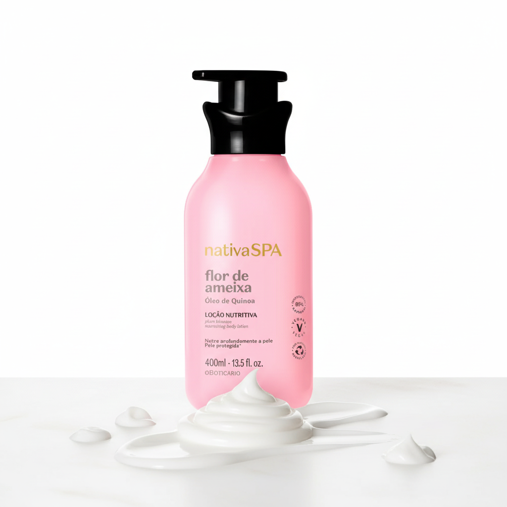 Loção Hidratante Nativa Spa Flor de Ameixa - Textura