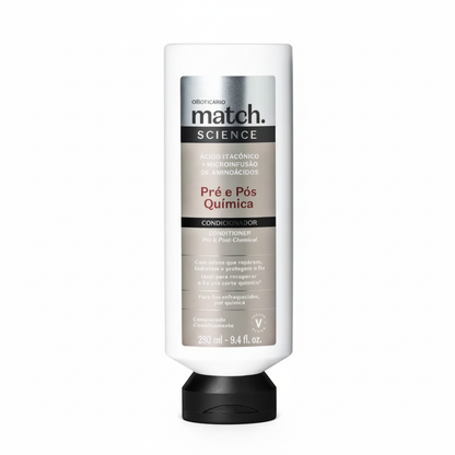 Après-shampoing Match Science Pré & Post-Chimie 280 ml - Fundo branco