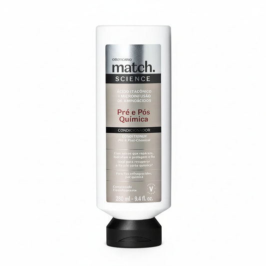 Après-shampoing Match Science Pré & Post-Chimie 280 ml - Fundo branco