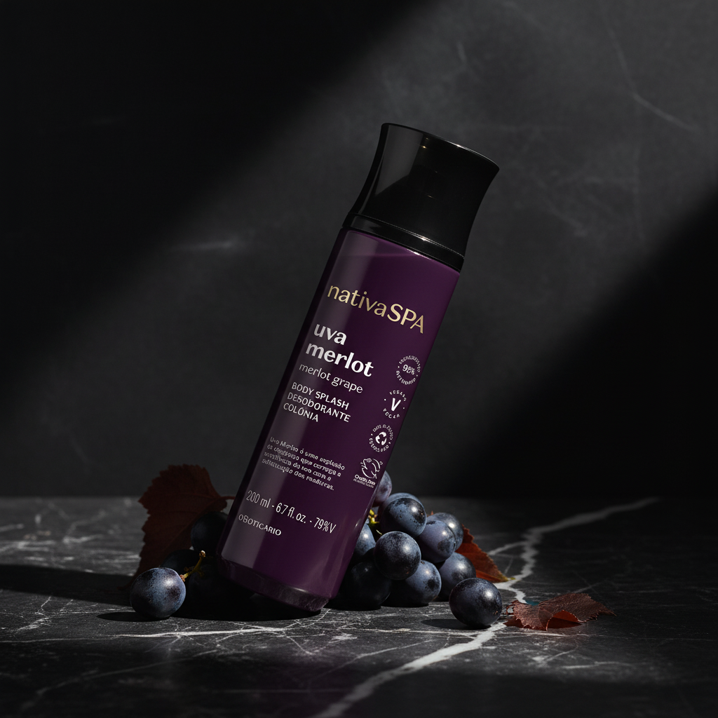Nativa Spa Uva Merlot - Ângulo 45 Graus