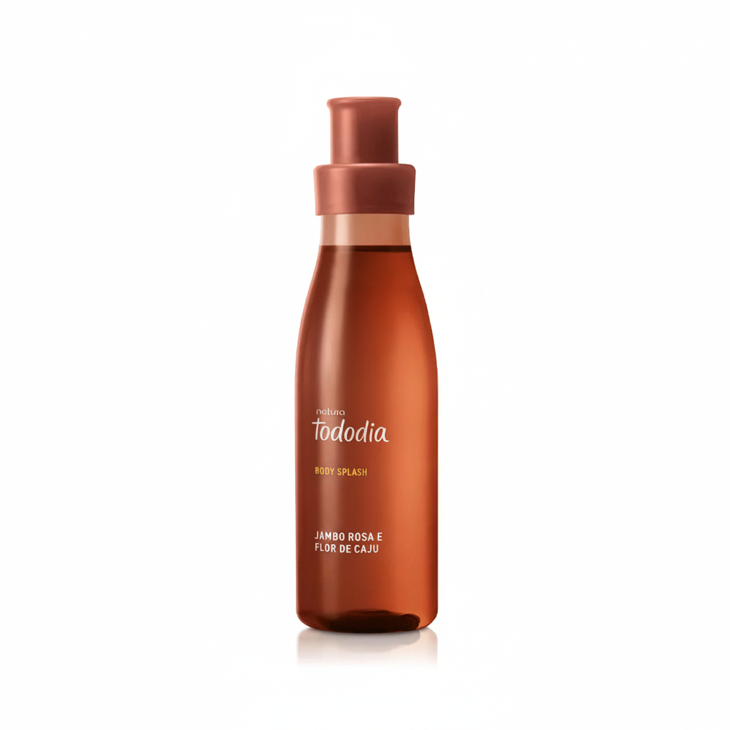 Body Splash Tododia Jambo Rosa e Flor de Caju 200ml - fundo branco
