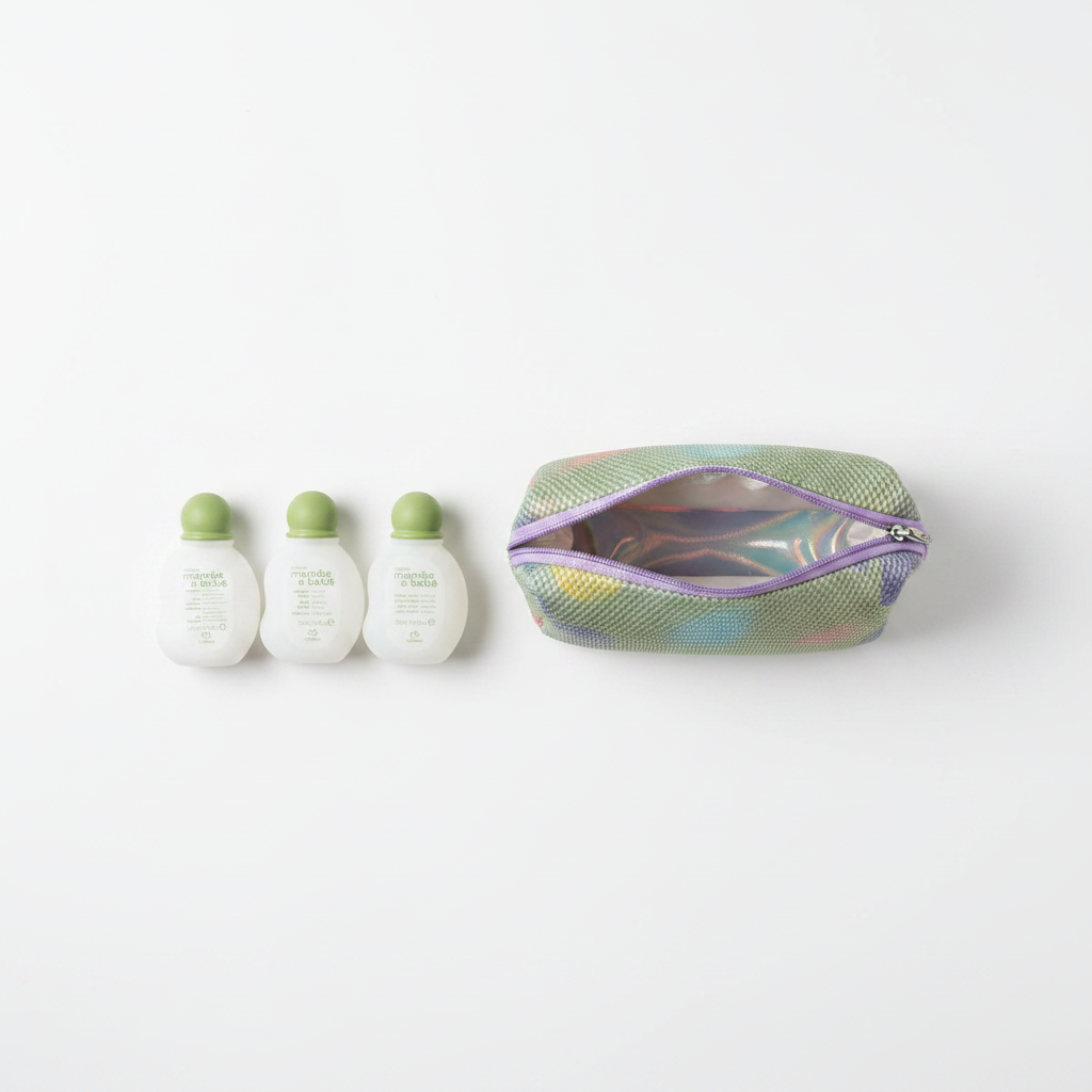 Kit Miniatura Mamãe e Bebê Natura - flat lay