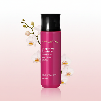 Body Splash Nativa SPA Orquídea Lumière - orquídeas brancas
