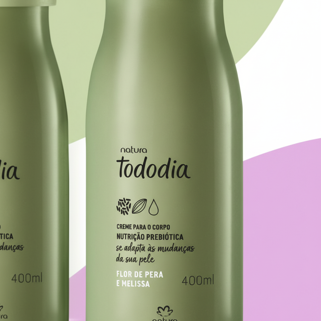 Creme Tododia Natura - detalhe do rótulo