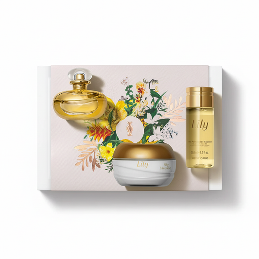 Coffret Dia da Mãe Lily Perfumado - Fundo Branco