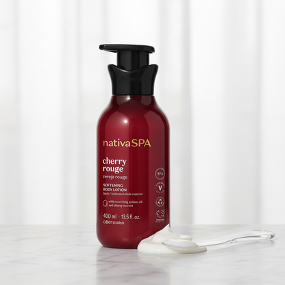 Loção Corporal Aveludada Nativa Spa Cereja Rouge - Textura