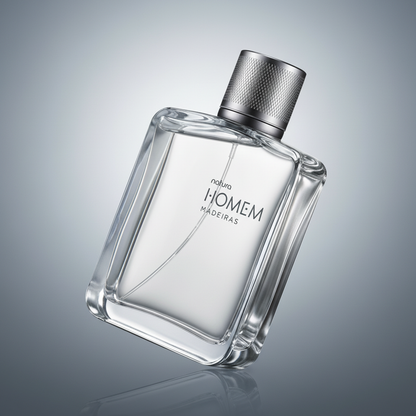 Natura Homem Madeiras 100 ml - fundo degradê prata