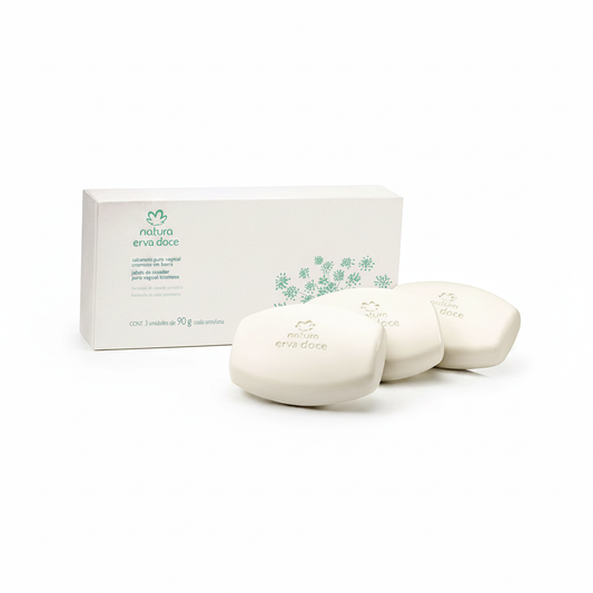 Sabonete Erva Doce Natura 3x90g – fundo branco