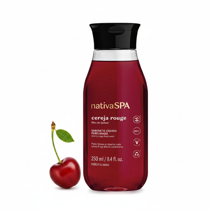 Sabonete Líquido Nativa SPA Cereja Rouge 250ml - com cereja