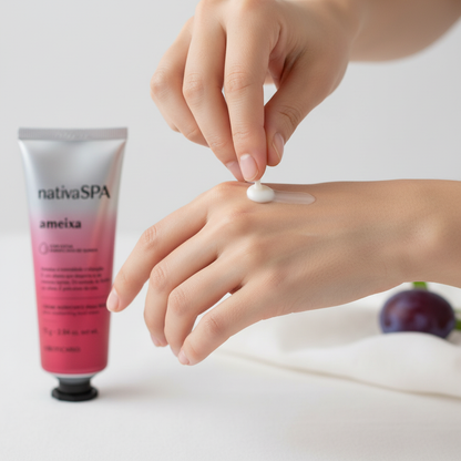 Crème Hydratante Nativa SPA Prune - Aplicação nas Mãos