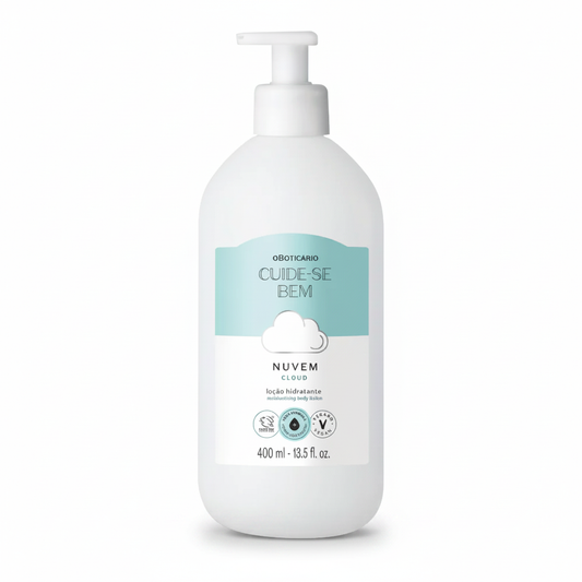 Cuide-se Bem Loção Nuvem 400ml - fundo branco ângulo