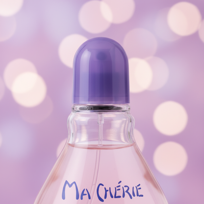 Ma Chérie 100ml - detalhe tampa roxa