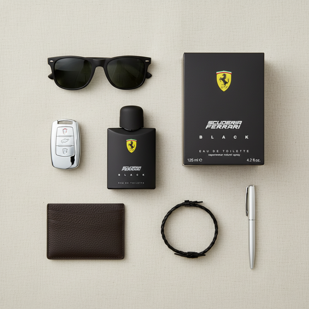 Ferrari Black Eau de Toilette - Flat Lay