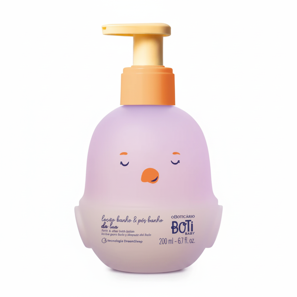 Loção Corporal Boti Baby Lua 200ml - fundo branco
