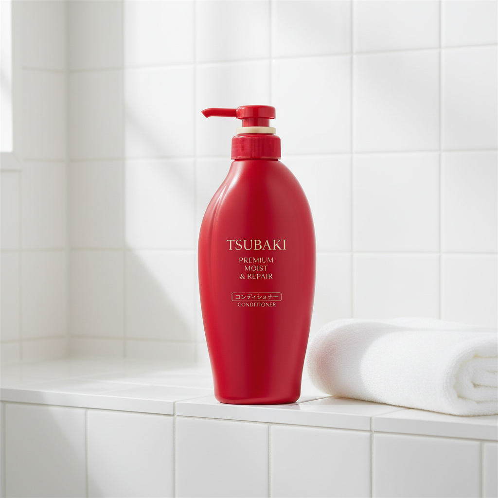 Shiseido Tsubaki Premium Condicionador 450ml - Chuveiro com Toalha