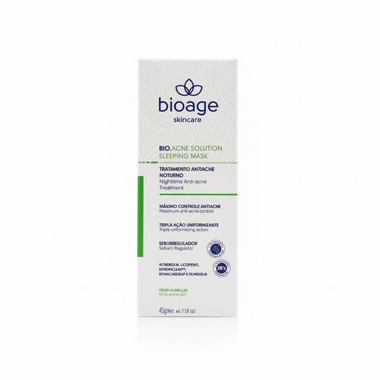 Bioage Bio.Acne Solution Sleeping Mask 45g - fundo branco