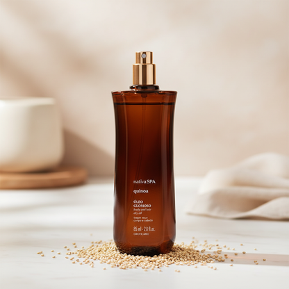 Óleo Multifuncional Glorioso Nativa SPA Quinoa 85ml - mármore branco