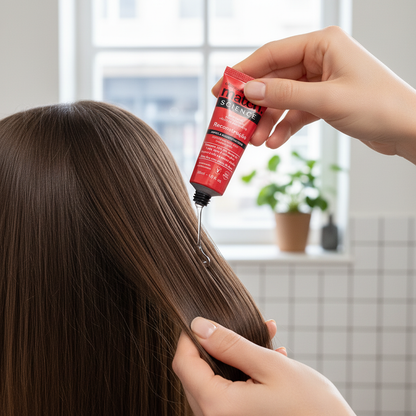 Ampoule Capillaire Match Science Reconstruction - Aplicação em Cabelo