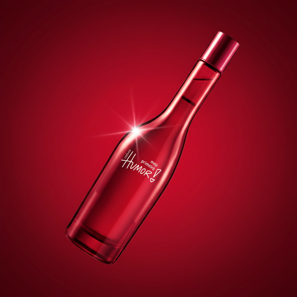 Meu Primeiro Humor 75ml - Degradê vermelho