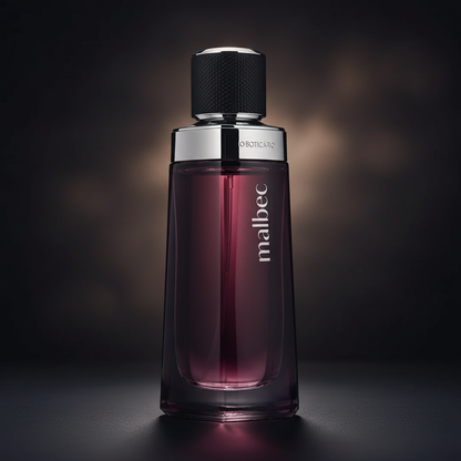 Malbec Eau de Toilette - ângulo 45° rótulo