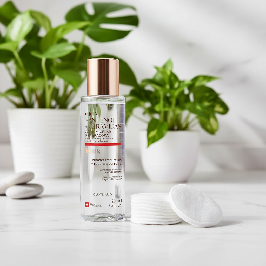 Botik Cica eau micellaire avec cotons démaquillants