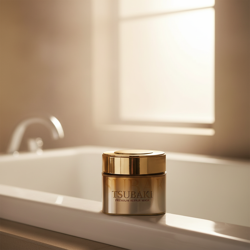 TSUBAKI Premium Repair Mask borda de banheira atmosfera spa