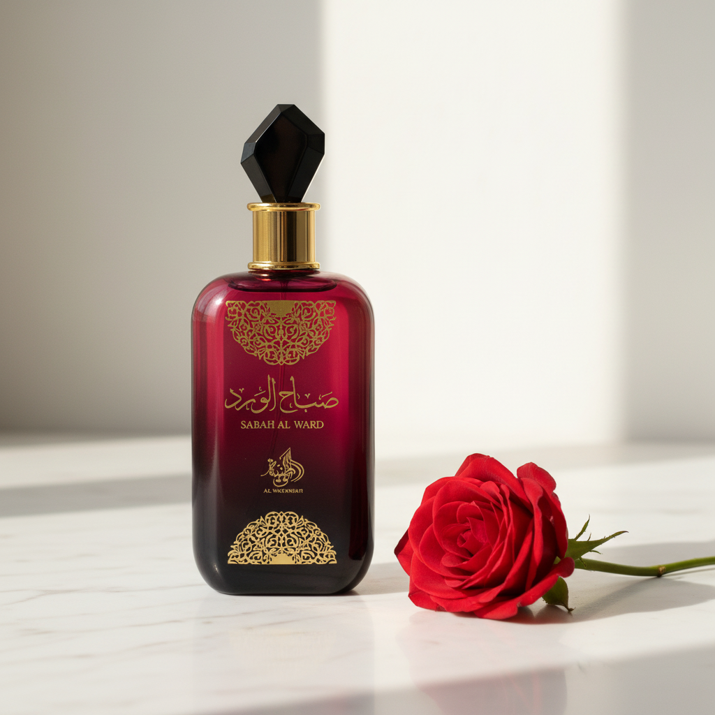 Al Wataniah Sabah Al Ward Eau de Parfum - rosa vermelha