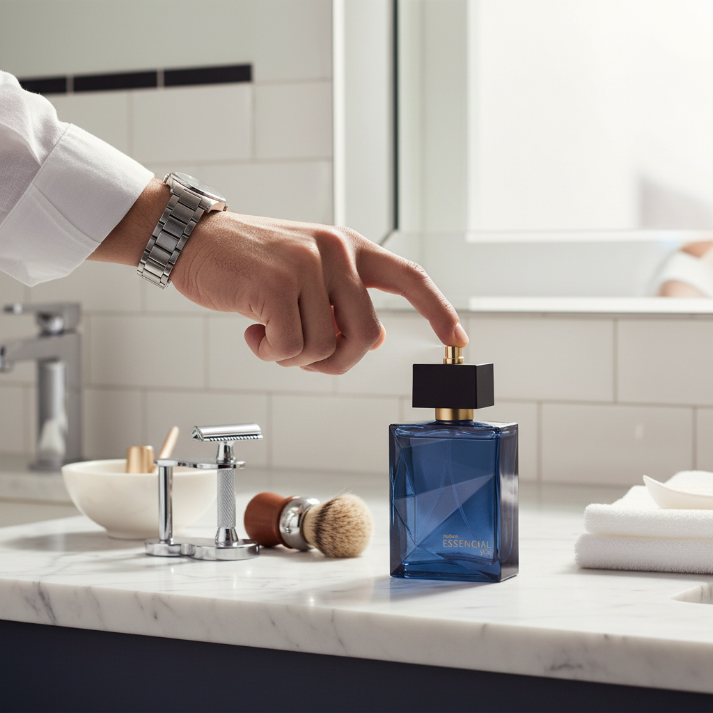 Natura Essencial Oud - Application du parfum