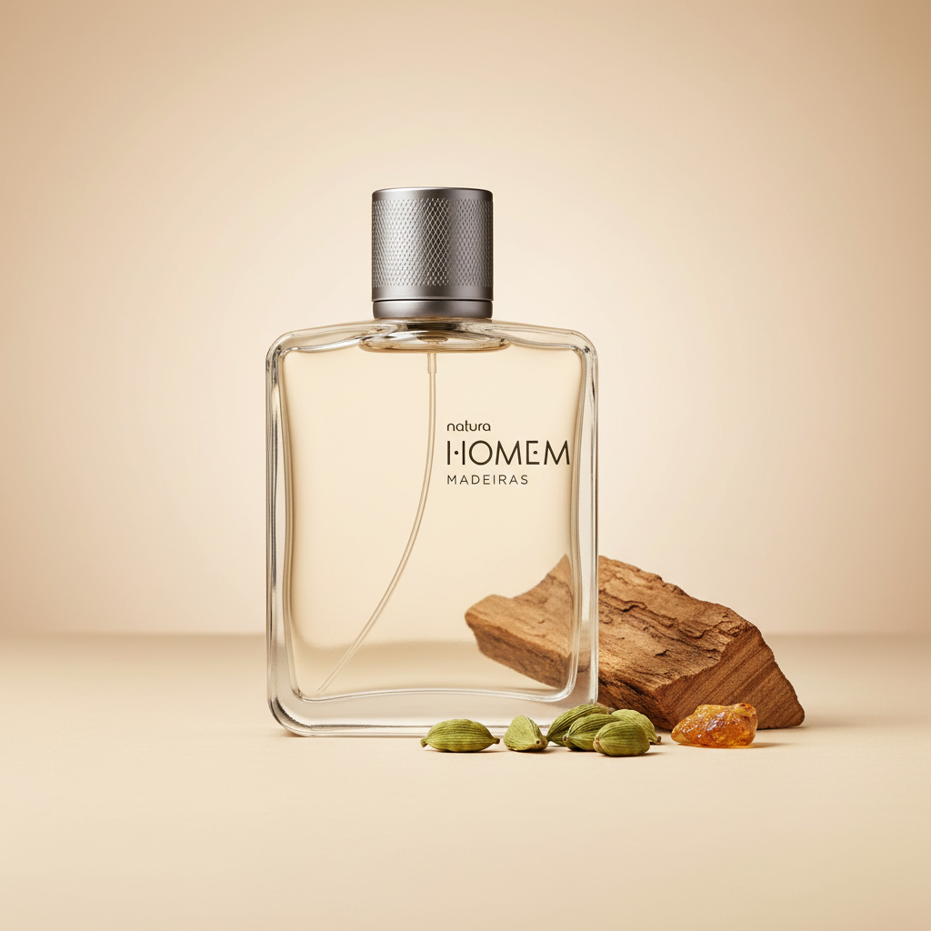 Natura Homem Madeiras 100 ml - cedro, cardamomo e âmbar