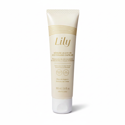 Sérum Leave-in Acetinado Lily 100ml - fundo branco
