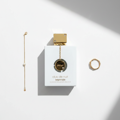 Armaf Club de Nuit Imperiale — flat lay